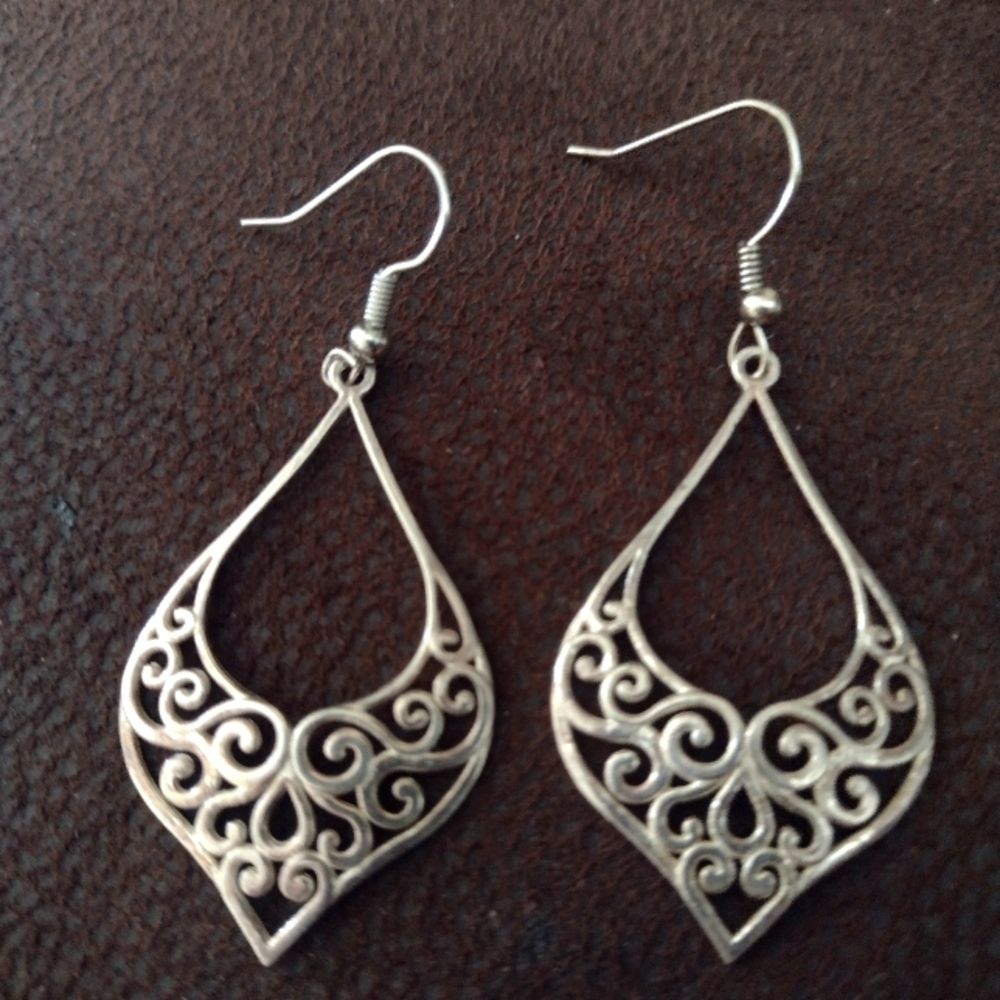 Silver earrings